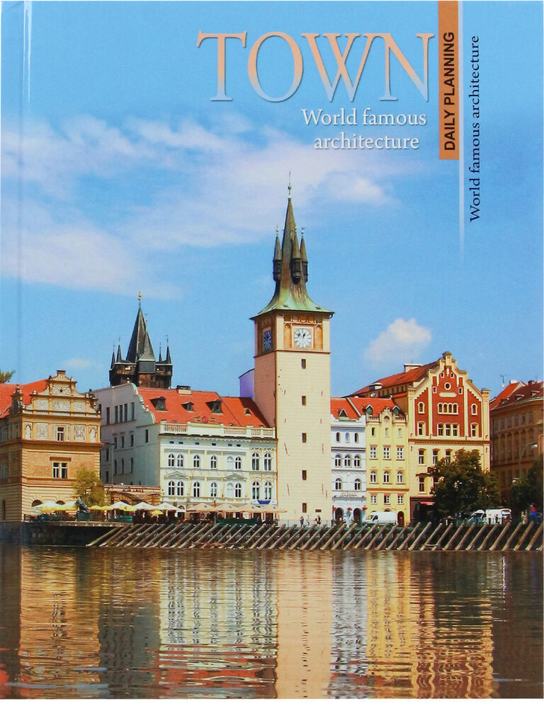 Блокнот А5 7БЦ  80л "Башня с часами" кл., глянц.лам.
