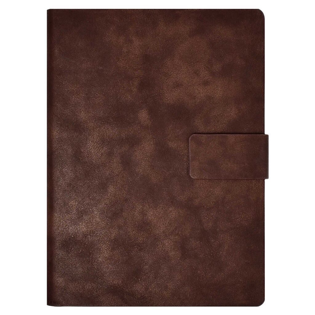 Ежедневник-органайзер недат А5+ кожзам., тв.пер., 150л. "Тиволи коричневый" магнит.клапан