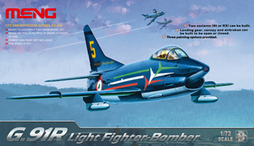 Модель сборная Самолет масшт.1:72 G.91R Light Fighter-Bomber "MENG"