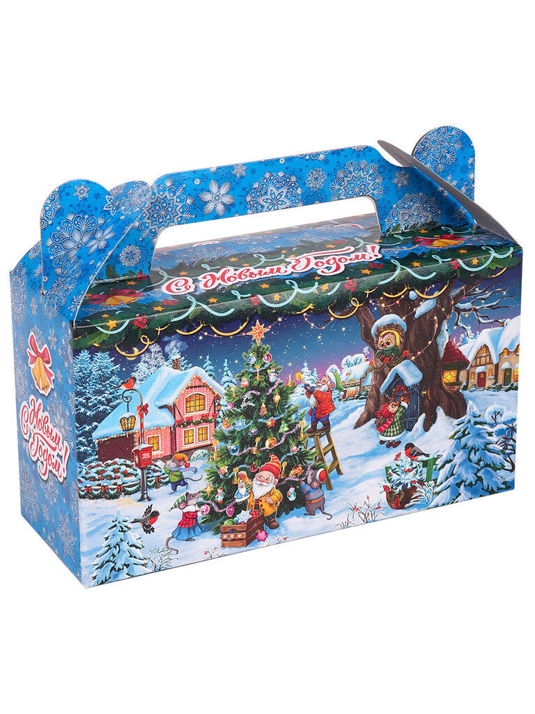 Коробка для конфет  500гр Сундучок "Гномы"