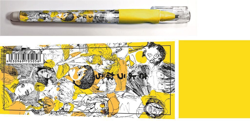 Ручка гелевая "Аниме. Подростки" синяя, 0,5мм, софт-тач