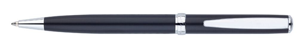 Ручка подарочная шариковая PIERRE CARDIN Easy, корпус черный латунь с сатин.покр, детали- сталь,хром