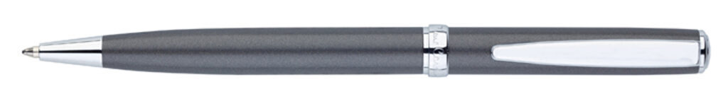 Ручка подарочная шариковая PIERRE CARDIN Easy, корпус серый латунь с сатин.покр, детали- сталь,хром