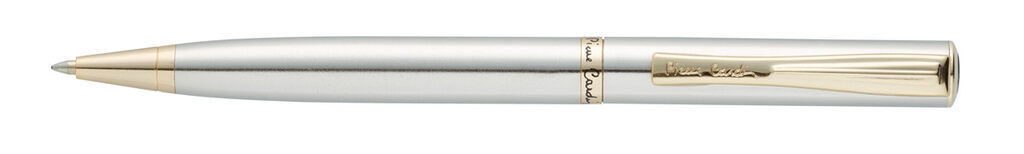 Ручка подарочная шариковая PIERRE CARDIN Eco, корпус латунь с сатинир.покр. Дизайн-сталь и позолота.