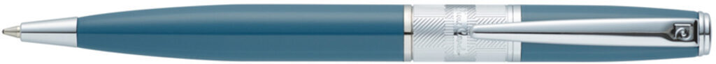 Ручка подарочная шариковая PIERRE CARDIN BARON, корпус зелено-синий латунь и лак. детали- сталь,хром