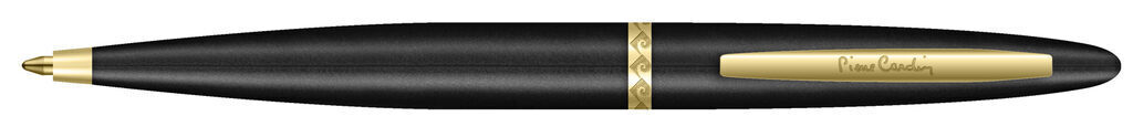 Ручка подарочная шариковая PIERRE CARDIN CAPRE, корпус  черный/латунь, сталь , позолота