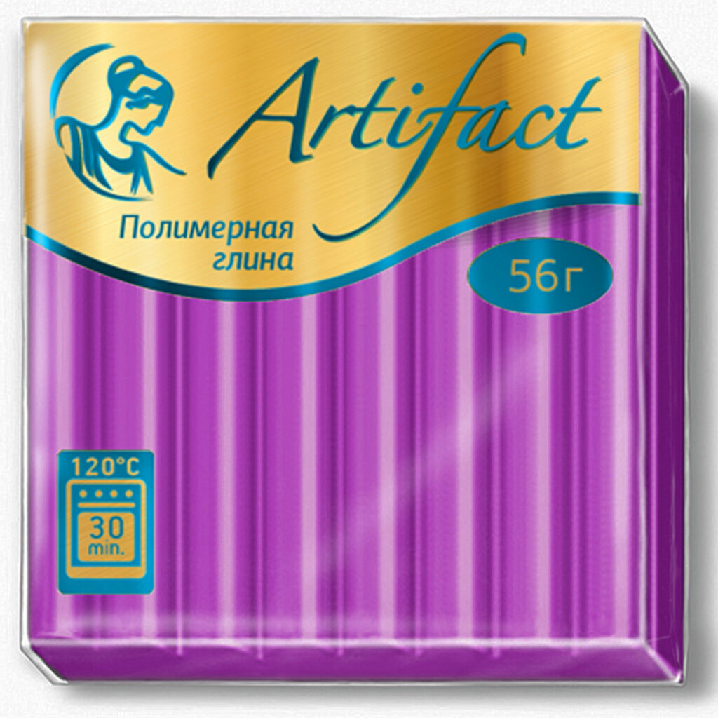 Полимерная глина 56гр., "Артефакт" Сливовый