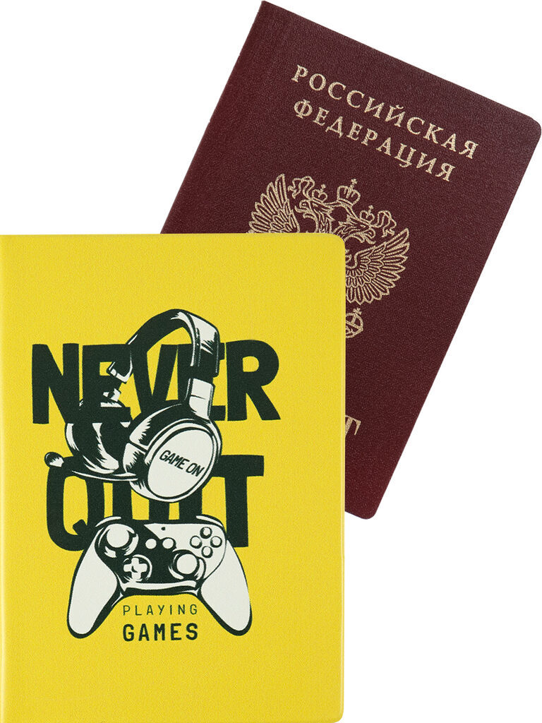 Обложка для паспорта "GAMES" ПВХ slim
