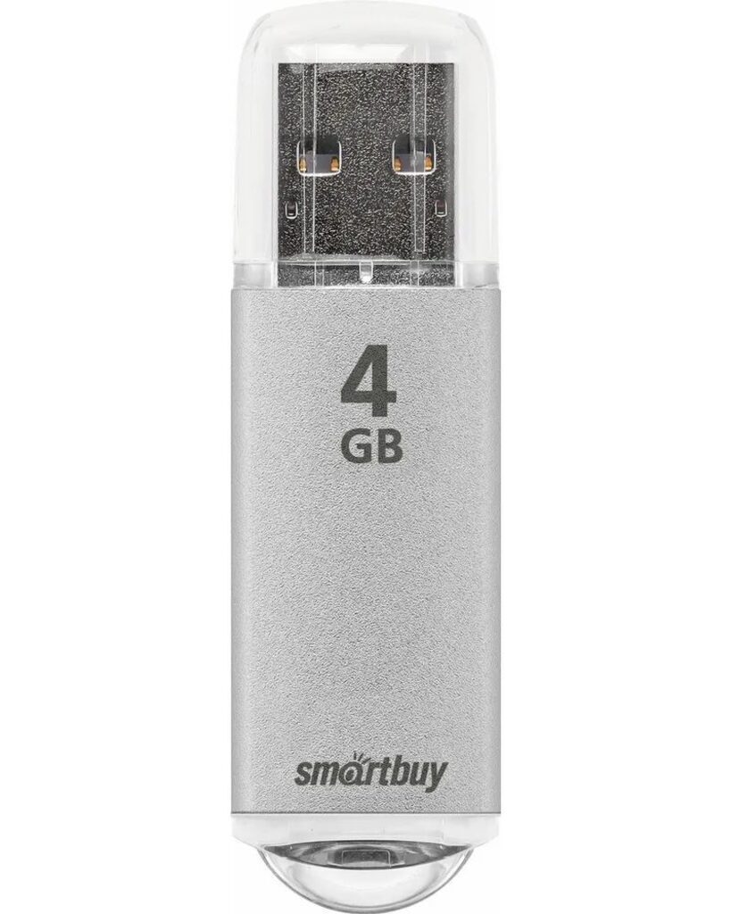 Флеш-драйв   4 GB USB 2.0 Smartbuy V-Cut Silver