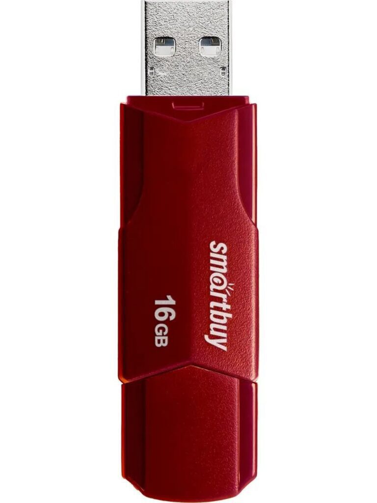 Флеш-драйв  16 GB USB 2.0 Smartbuy CLUE Burgundy