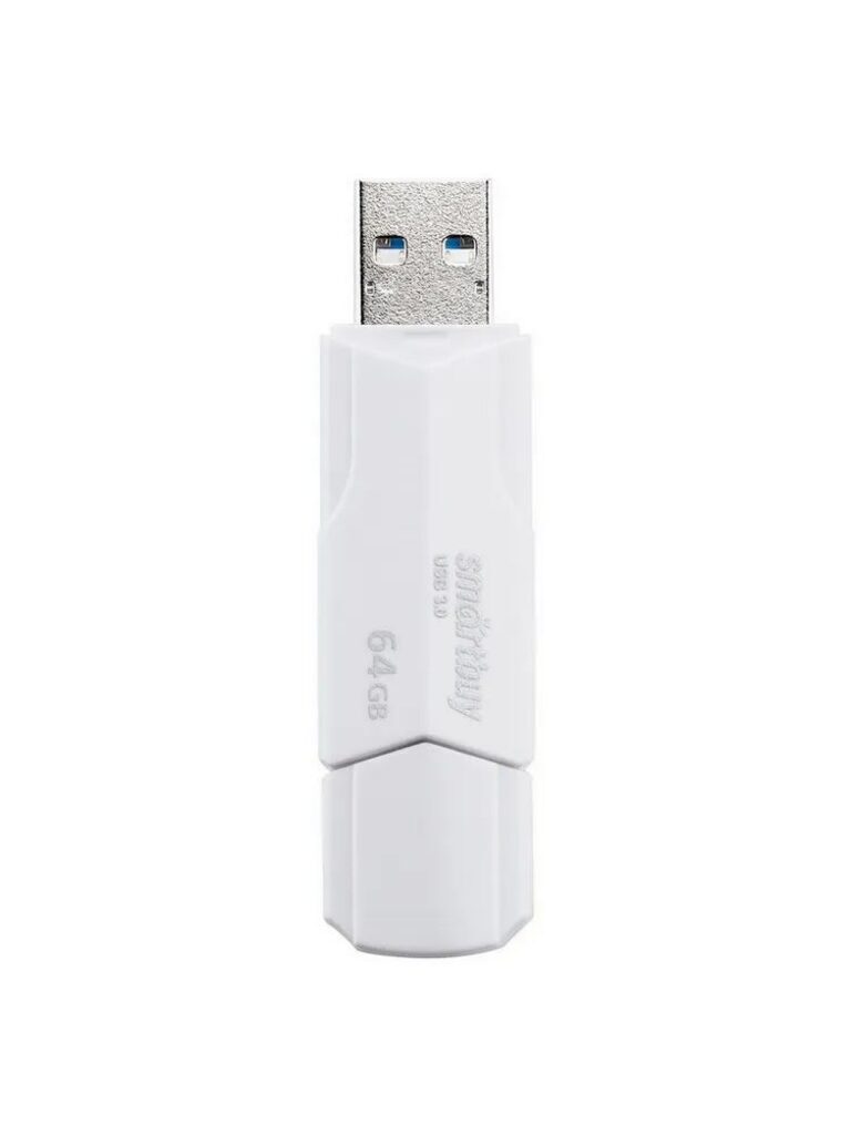 Флеш-драйв  64 GB USB 2.0 Smartbuy CLUE White