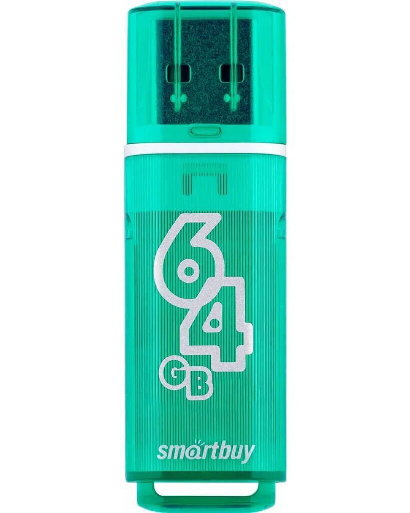 Флеш-драйв  64 GB USB 2.0 Glossy series Green
