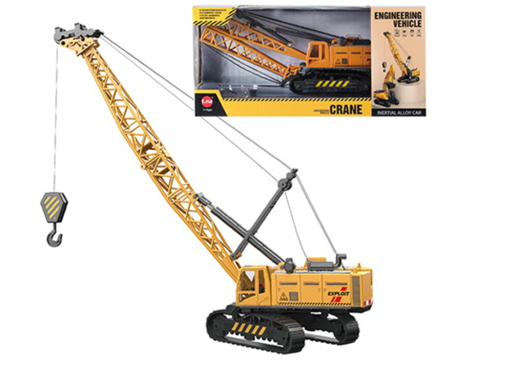 Машинка инерционная 31см "Подъемный кран"
