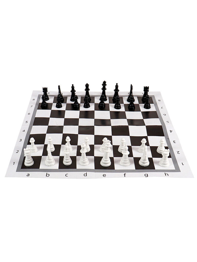Игра 2в1 "Шашки и шахматы" 28*28 см, пластик