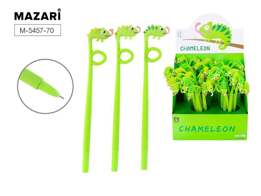 Ручка гелевая "Chameleon" синяя, цв.пластик.корпус, 0,5мм