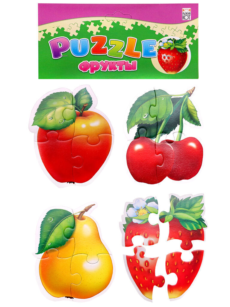 Пазл мягкий 16 элементов "Фрукты"