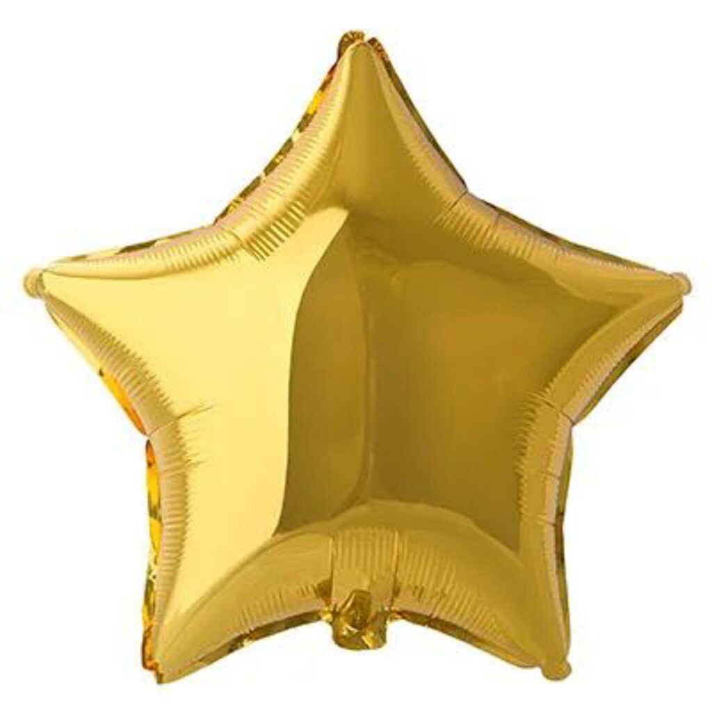 Шар фольга 32" Звезда "Металлик Gold" 81 см