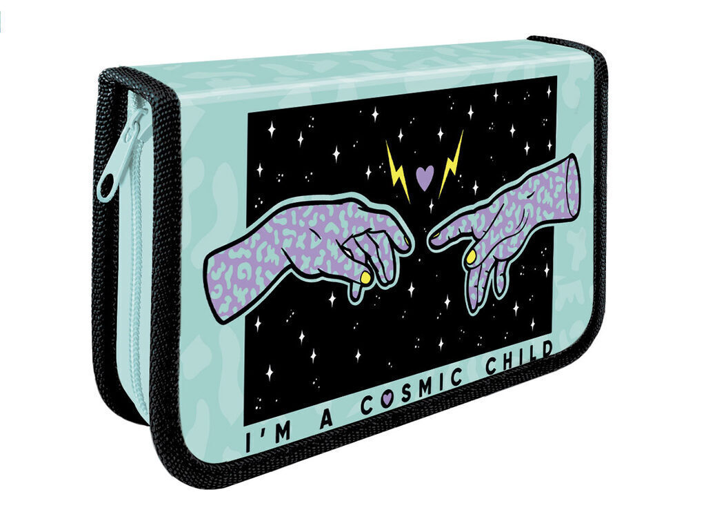 Пенал 1 отд. (190*115*30) молния, картон soft-touch "Сотворение"