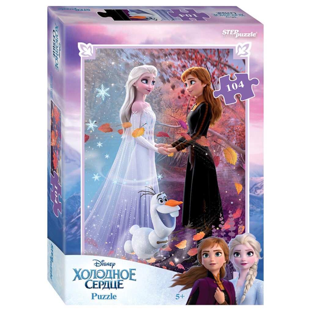 Пазлы  104 элементов  230*330мм.  "Холодное сердце (new)" Disney