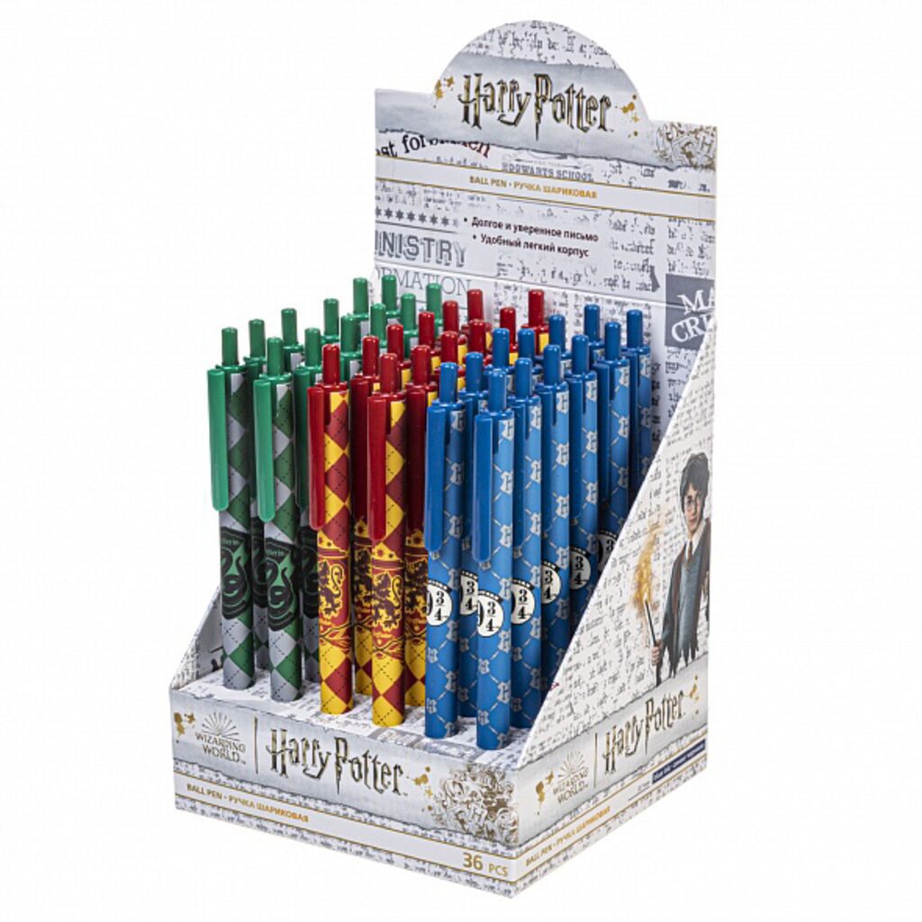Ручка шариковая автомат. "Гарри Поттер" синяя, 0,7мм