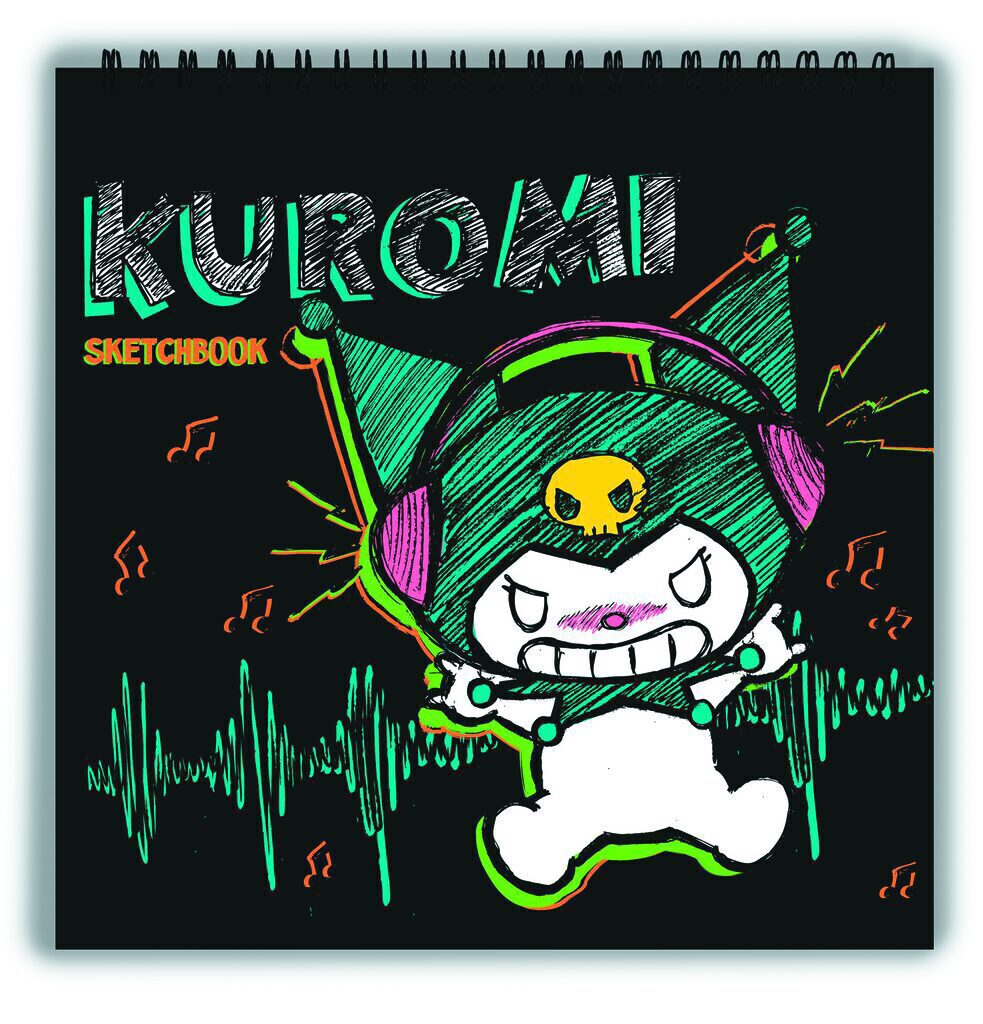 Скетчбук 190*190мм  48л., гребень,  90гр/м2, "Куроми" жёсткая подложка