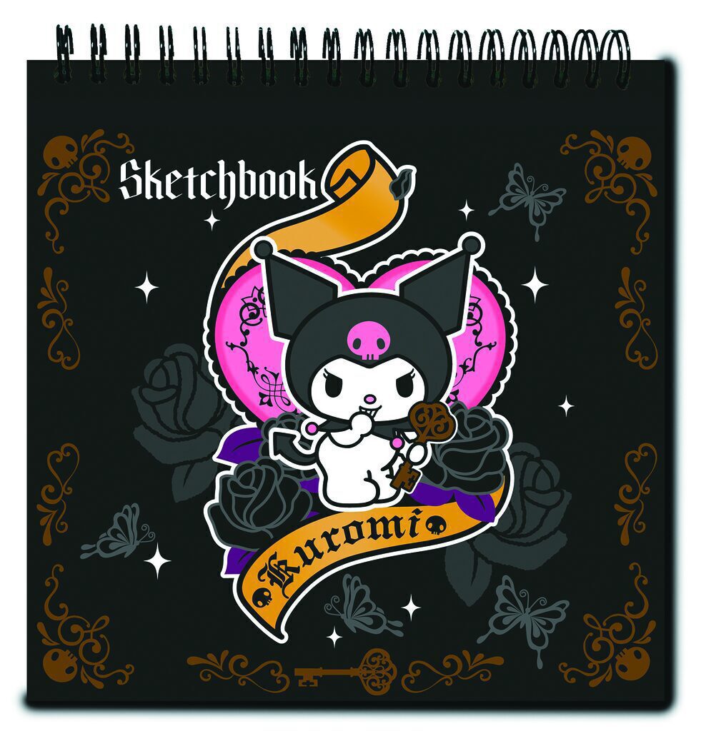 Скетчбук 190*190мм  48л., гребень,  90гр/м2, "Куроми-2" жёсткая подложка