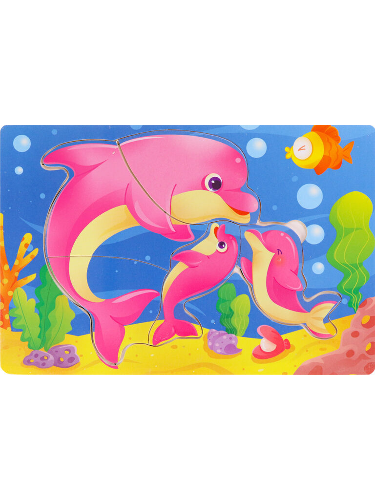 Пазл-рамка деревянная  22*15см "Подводный мир"