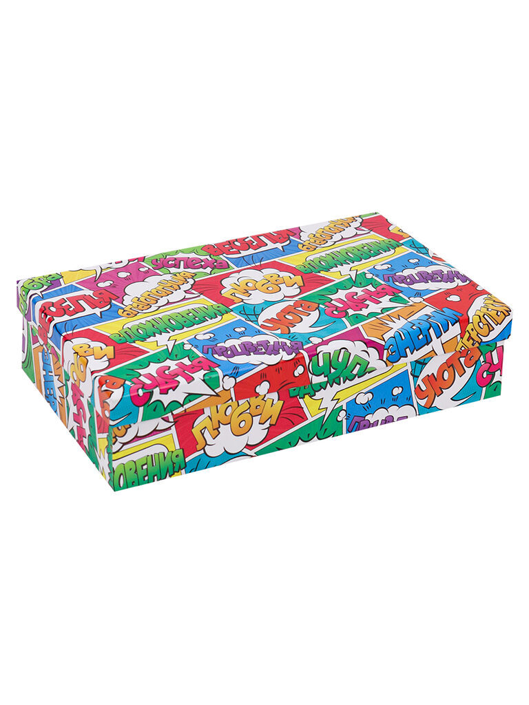 Подарочная коробка 30*20*13 см "Комиксы"
