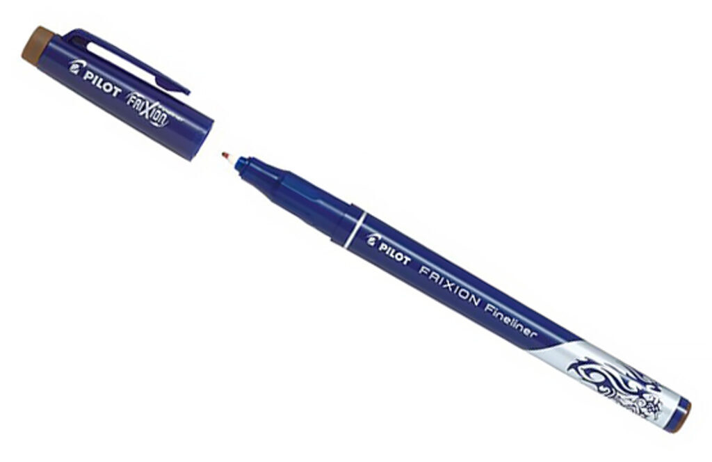 Ручка линер "FRIXION" пиши-стирай коричневый 0,45мм