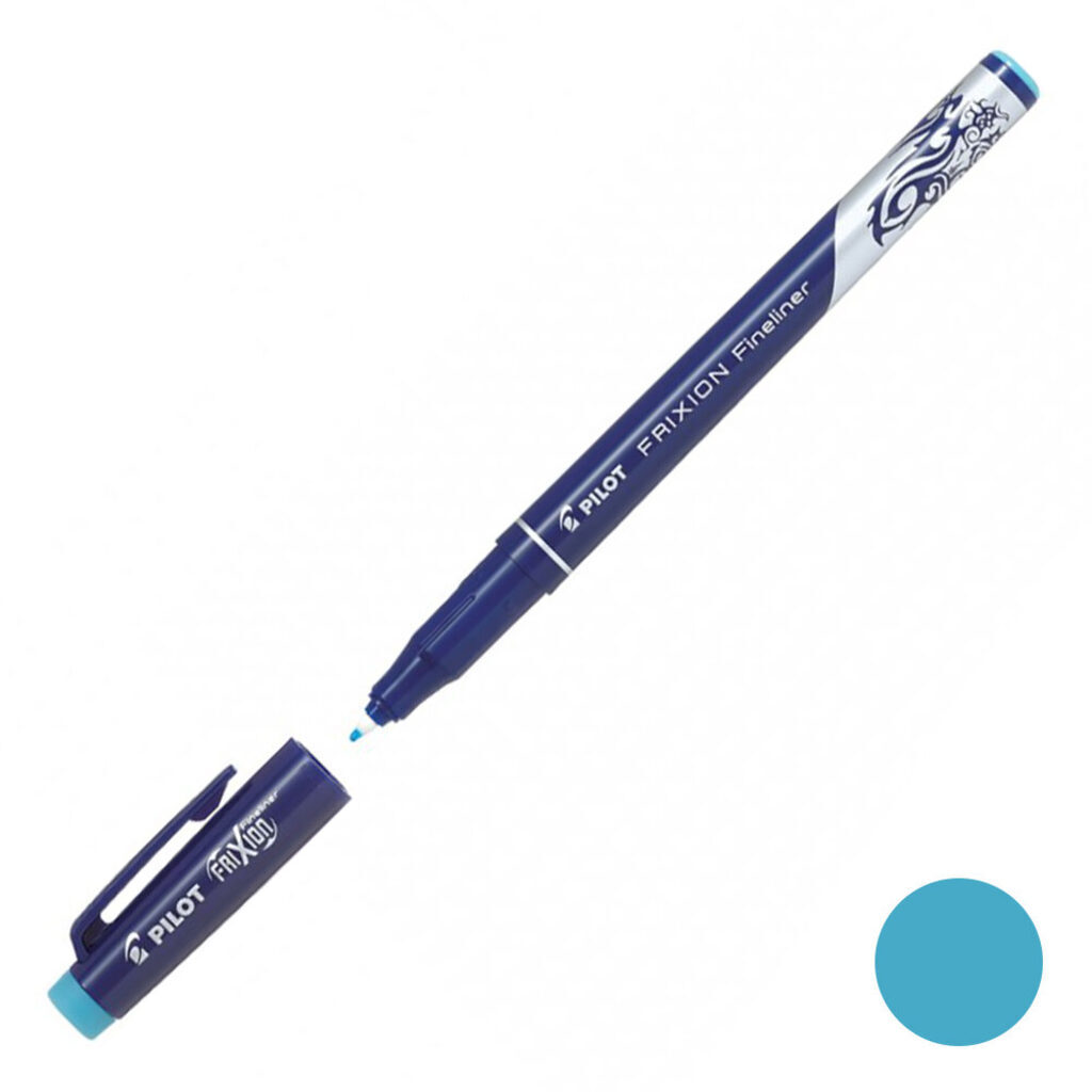 Ручка линер "FRIXION" пиши-стирай голубой 0,45мм