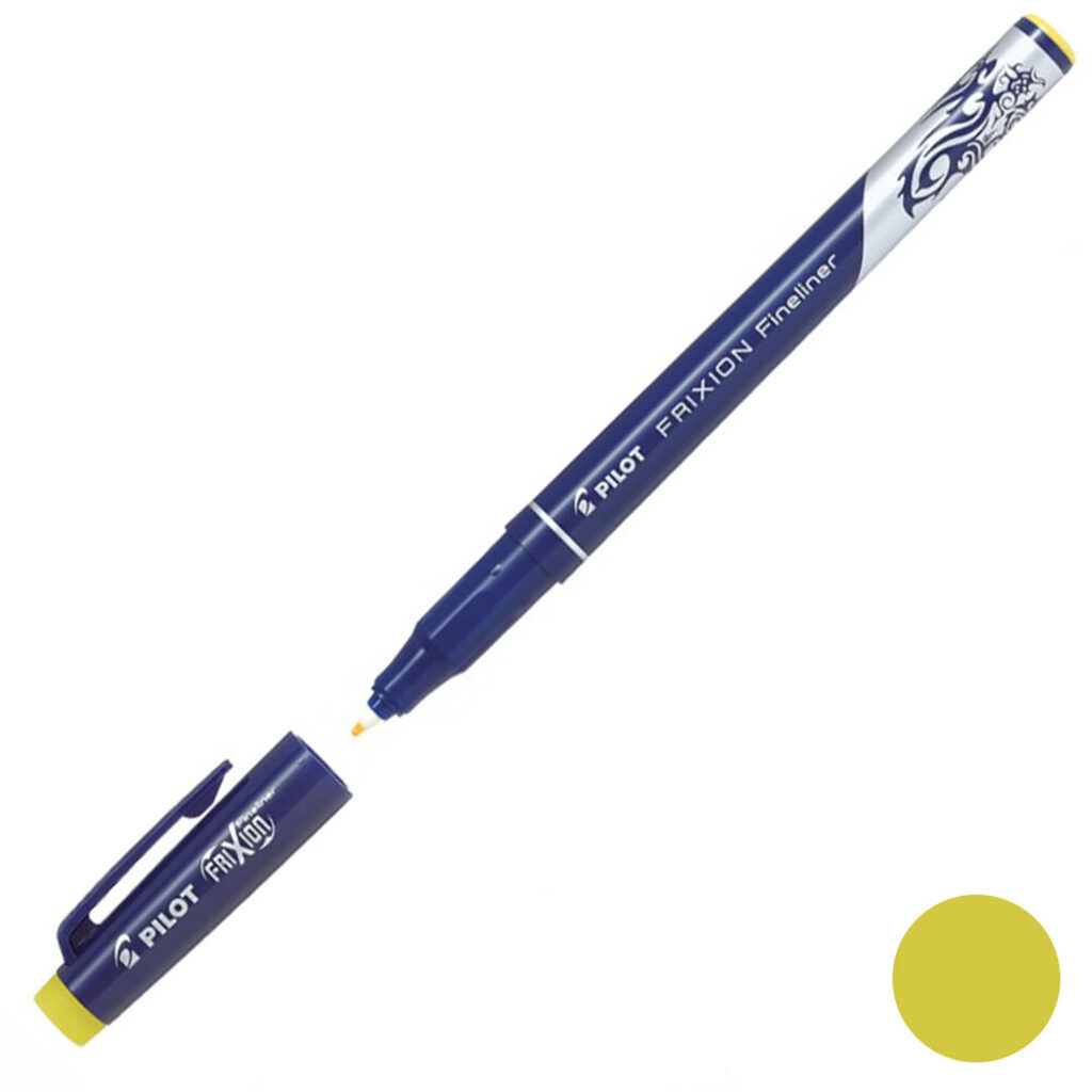 Ручка линер "FRIXION" пиши-стирай желтый 0,45мм