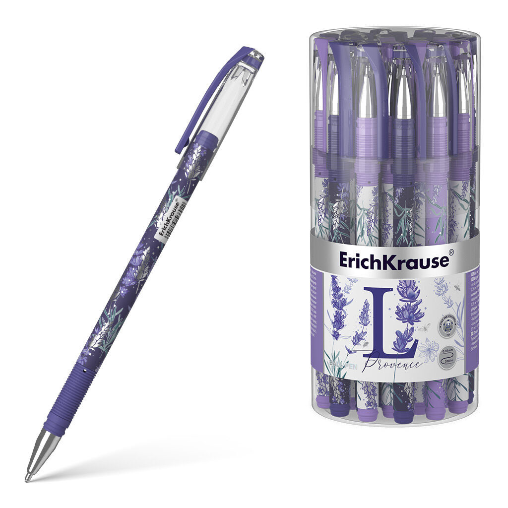 Ручка шар. ЕК   Lavender Stick, 0,7мм цв.мат.корп.Soft Touch, синяя