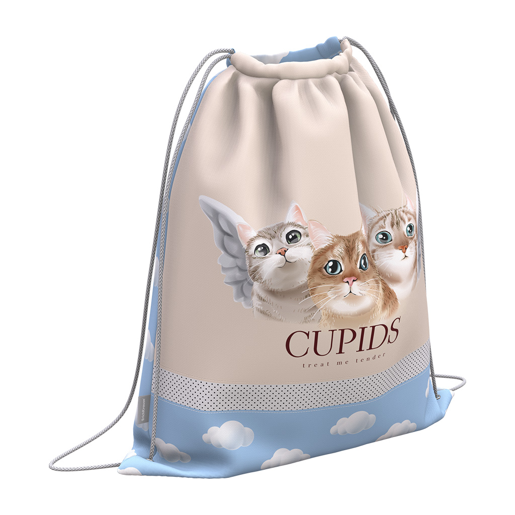 Мешок для обуви ErichKrause с вентиляцией 500x410мм Cupids