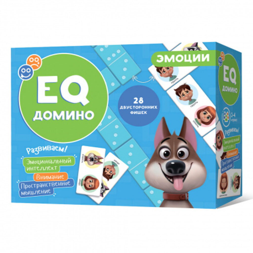 Домино детское "Эмоции" 28 фишек, 3+