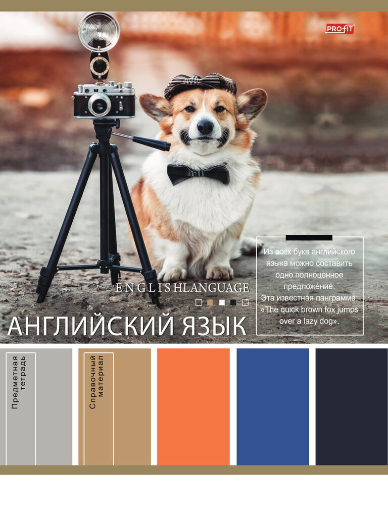 Тетрадь предметная А5 Английский язык "Pantone" 36л, кл., белизна 92%