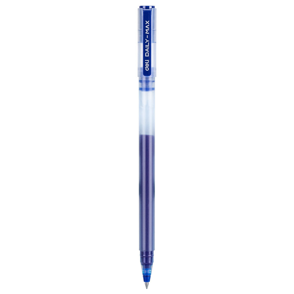 Ручка гелевая Deli Daily Max   0,5мм синяя , корпус синий
