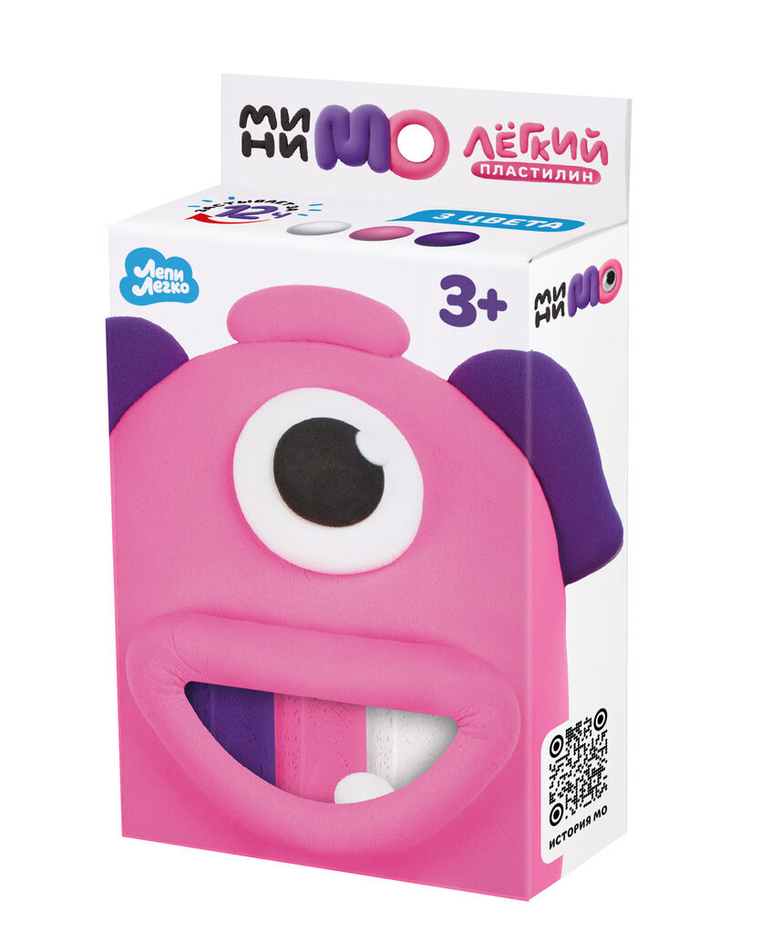 Пластилин легкий ТМ "МиниМо" Мони, 40гр