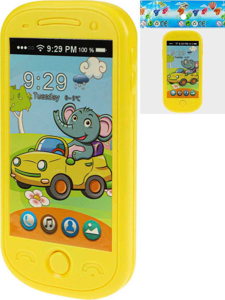 Игрушка Телефон мобильный "Смартфон" с животными звук,батар.не входят в комплект, ассорти