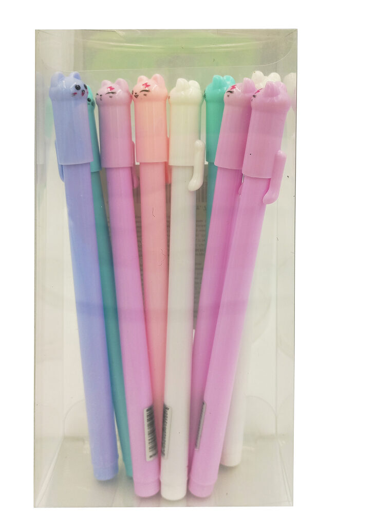 Ручка гелевая "Котики" синяя, 0,5мм