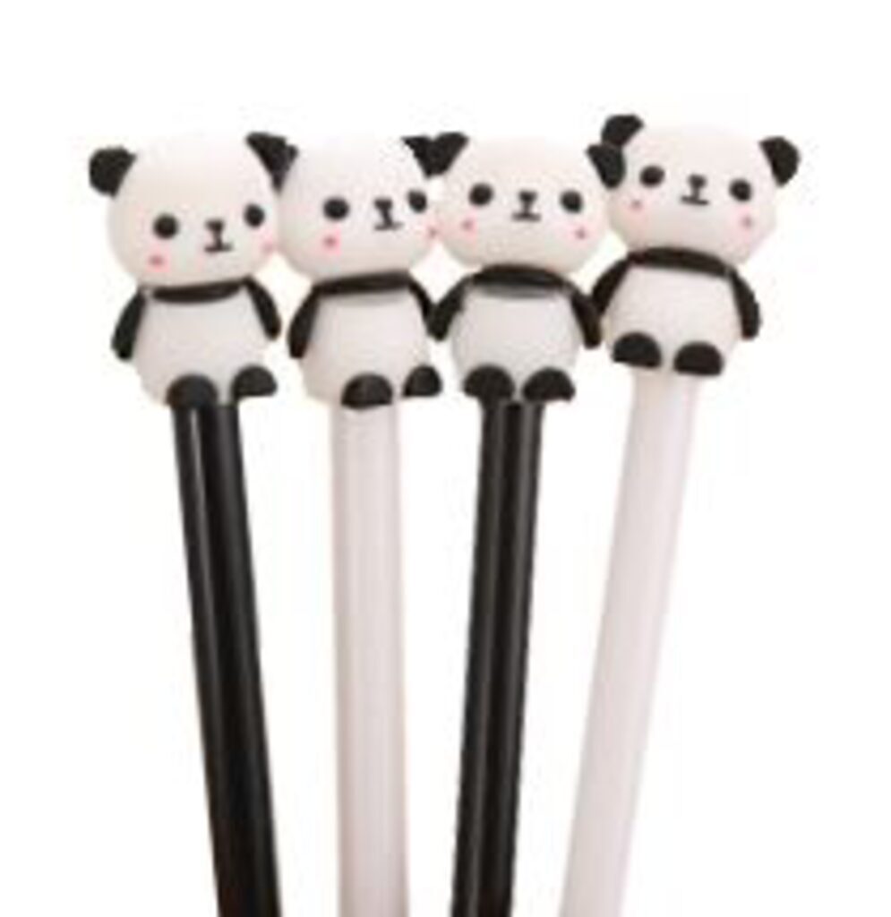 Ручка гелевая "Панды" синяя, 0,5мм