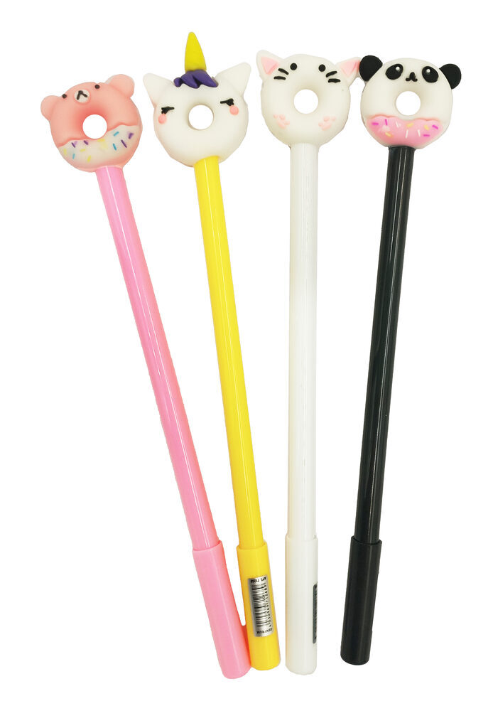 Ручка гелевая "Пончики с животными", 0,5мм