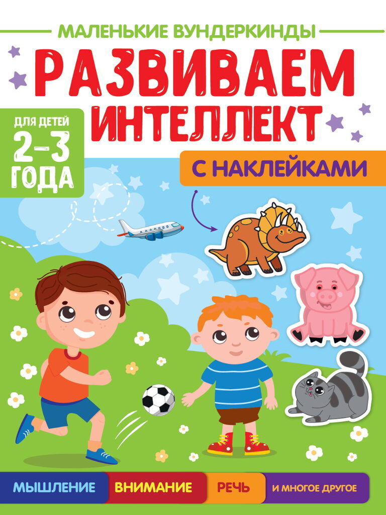 Книга "Маленькие вундеркинды. Развиваем интеллект 2-3 года" А4 36стр.