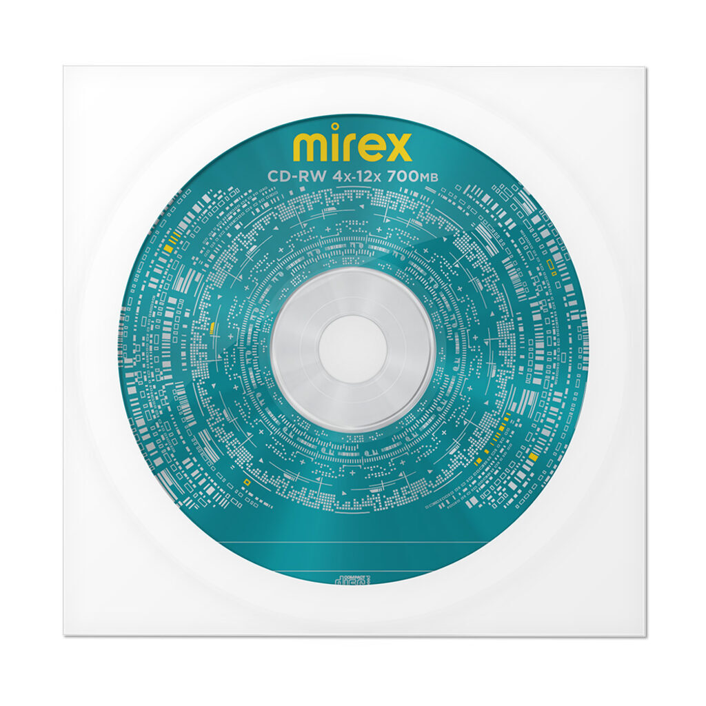 Диск CD-RW Mirex емкость 700Mb скорость 4х-12х Slim case