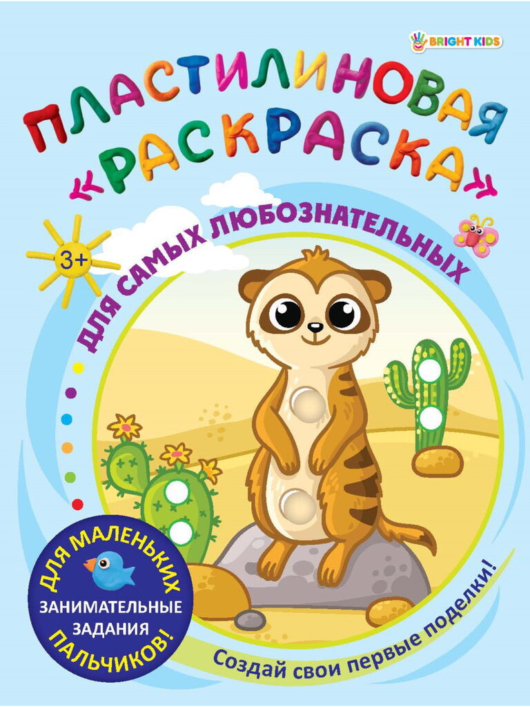 Раскраска пластилиновая "Для самых любознательных" А4 12стр.