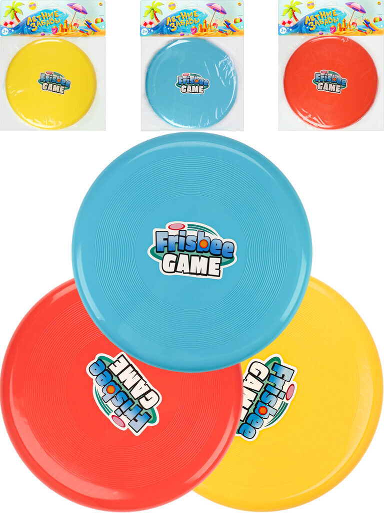 Летающая тарелка "Фрисби" 25см , цвет микс