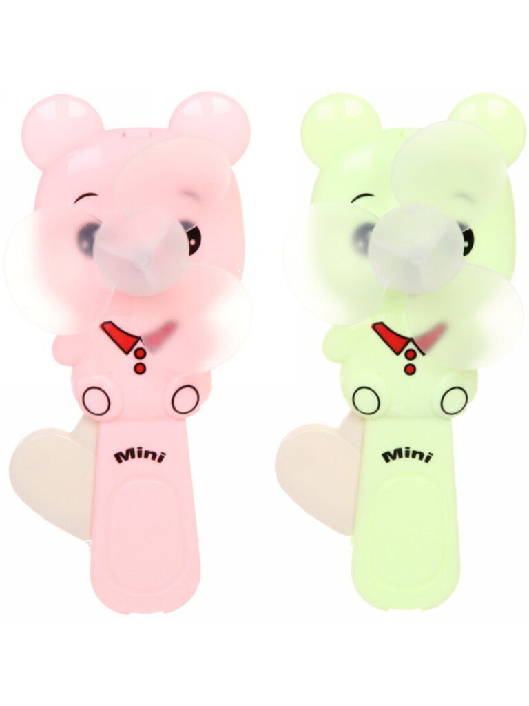 Вентилятор детский "Забавный зверёк", 13см, цвет микс