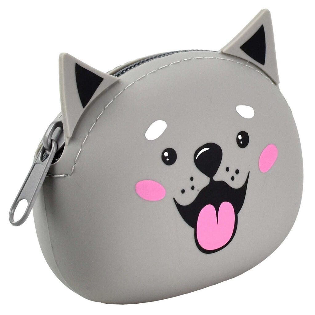 Кошелек Феникс+ "Хаски" 9*7*3,5см, силикон, молния