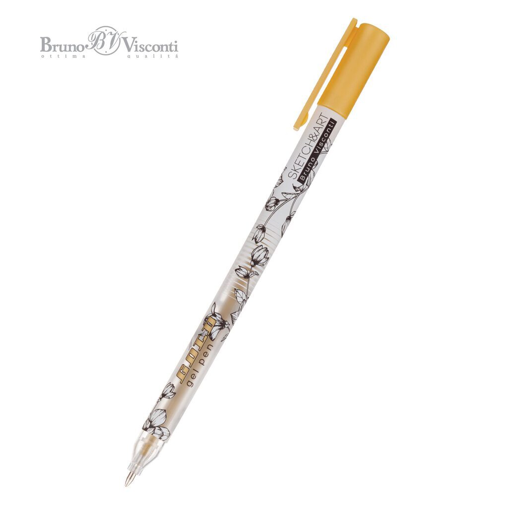 Ручка гелевая Sketch&amp;Art  0,8мм "Uni Write" золотая