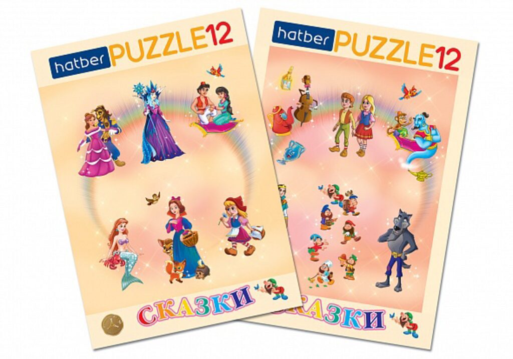 Пазл-рамка 330*230мм.  2в1 "Сказки- Выпуск №1"