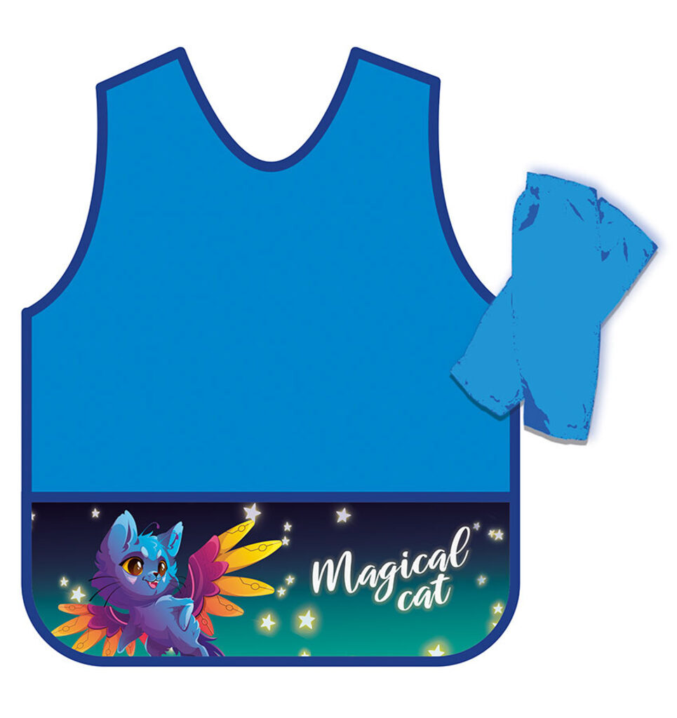 Набор Нарукавники + фартук-накидка 568*405мм 2 кармана "Magical cat"